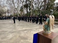 La Policía Nacional recordó a los caídos en el emblemático parque rondeño. // CharryTV