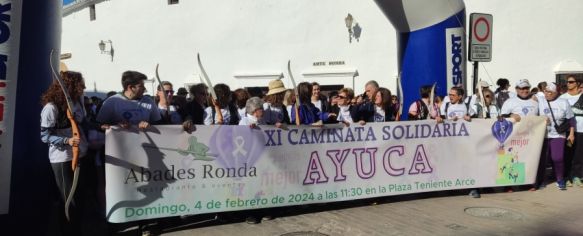 La caminata empezó en la plaza Teniente Arce // Laura Caballero