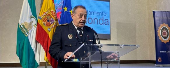 El inspector jefe ha tomado la palabra en el acto que se ha celebrado en el Convento de Santo Domingo.  // CharryTV