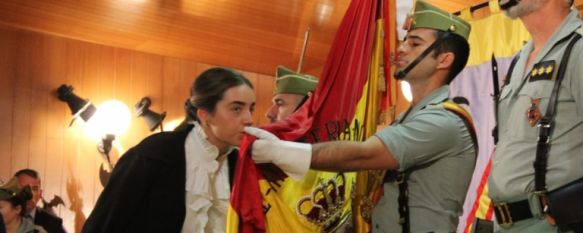 Unas 200 personas juran Bandera en el salón de actos del Cuartel de La Legión en Ronda , El suboficial mayor de la Brigada de La Legión, Eusebio Lorente Camuñas, se ha despedido de la enseña nacional tras 44 años de servicio, 09 Mar 2024 - 21:09