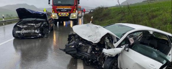 El suceso tuvo lugar el pasado sábado a la altura del término municipal de Cañete la Real. // CPB Málaga