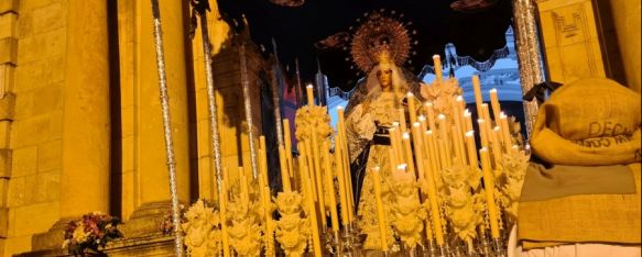 El Huerto desafía a la lluvia y realiza su Estación de Penitencia , El Señor y María Santísima Consuelo de las Tristezas recorren las calles de Ronda, una hora más tarde de lo habitual y con un itinerario recortado , 25 Mar 2024 - 17:23