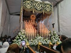 María Santísima de la Esperanza lució bellísima, como es habitual.  // CharryTV