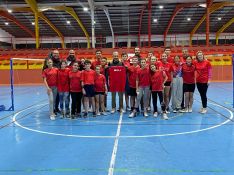 Los clubes de bádminton y halterofilia también quisieron brindarle una despedida especial // Fran Gil