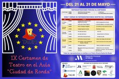 Cartel oficial del IX Certamen de Teatro en el Aula // Tacir