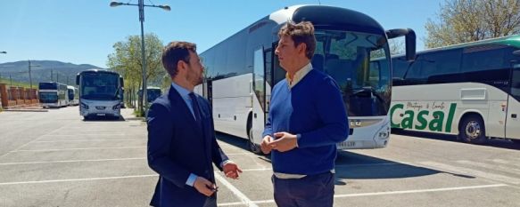 El delegado de Tráfico, Ignacio Alonso, junto al delegado de Contratación, Jorge Fernández // Ayuntamiento de Ronda