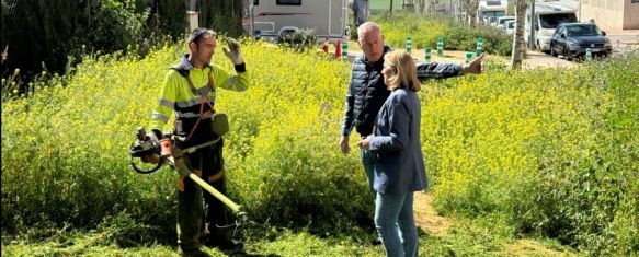 La consejera delegada de Soliarsa, María del Carmen Martínez, ha visitado los trabajos // Manolo Guerrero