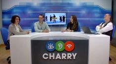 Claudia García, José Antonio Zurera y Antonio Viñas en el programa Foro Público de Charry TV.  // CharryTV