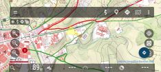 Mapa geográfico con el nuevo sendero pintado en verde.  // Asociación por los Caminos Públicos de la Serranía de Ronda.