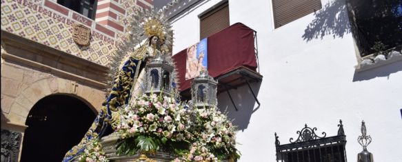 La Virgen de la Paz recorre las calles de Ronda, La Patrona estuvo acompañada por un amplio cortejo de fieles…, 13 May 2024 - 10:07