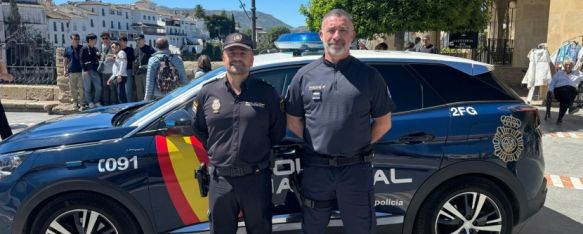 La Policía Nacional presenta en la plaza de España el proyecto Comisarías Europeas, Un policía francés patrullará por el centro y los enclaves…, 14 May 2024 - 15:46