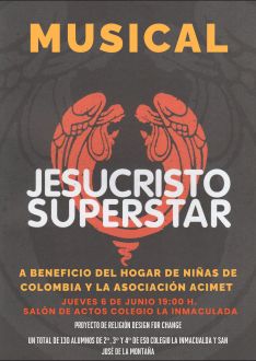 Cartel anunciador de la obra // Colegio La Inmaculada y San José de la Montaña
