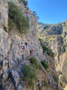 La tercera vía ferrata está dirigida a todos aquellas que se estén iniciando en esta práctica deportiva.  // Ayuntamiento de Montejaque.