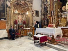 A mediodía se ha realizado una Eucaristía en el santuario de la Virgen de la Paz // Nuria Gamero