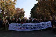 Cabecera de la manifestación impulsada por CERMI Andalucía coincidiendo con el Día de la Discapacidad. // Fundación Asprodisis