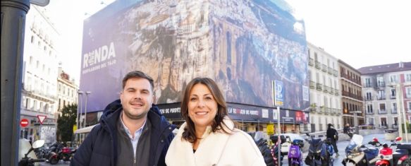 Ronda ilustrará la plaza de Santo Domingo en Madrid hasta final de mes, La iniciativa se ha puesto en marcha con motivo de la celebración de FITUR, que comenzará el próximo miércoles, 16 Jan 2025 - 18:04