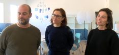 Los profesores Marcos Martín, Ana Belén Muñoz y Blanca Peralta.  // CharryTV
