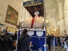 Nuestra Señora de Loreto, portada por 24 costaleras.  // Laura Caballero