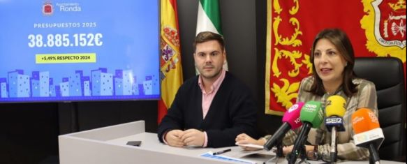 Ronda cierra su presupuesto municipal de 2024 con un saldo positivo de casi 3,8 millones, La alcaldesa, María de la Paz Fernández, ha afirmado que este dato avala la buena gestión del equipo de gobierno, 24 Apr 2025 - 17:26