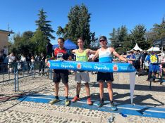 Francisco González, Sergio Jiménez y Jose Ignacio Heredia fueron las tres primeras posiciones del ultra masculino  // David Canca