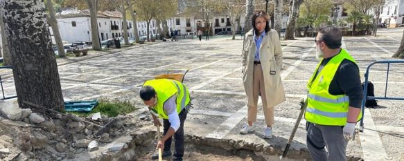 Han sido tres sondeos de unos dos metros de profundidad // Ayuntamiento de Ronda Han sido tres sondeos de unos dos metros de profundidad // Ayuntamiento de Ronda