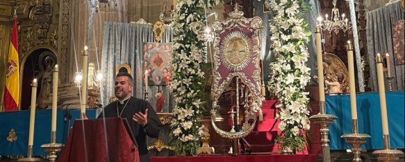 Miguel Chacón Vílchez y la Blanca Paloma, El sacerdote ha sido el pregonero de la Hermandad del Rocío…, 19 May 2025 - 11:51