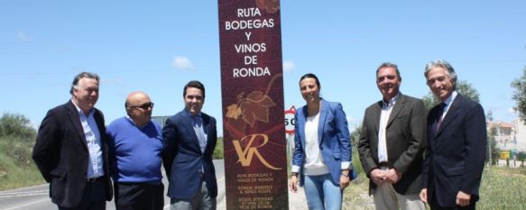Presentan la señalética de la ruta del vino, que potenciará el turismo enológico , Esta actuación cuenta con una inversión de 25.000 euros por parte de la Diputación, 22 May 2012 - 11:41