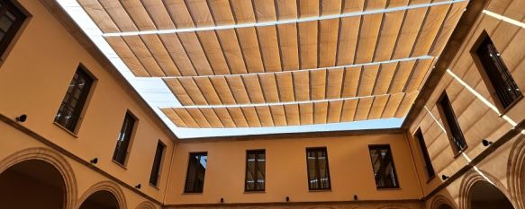 Turismo de Ronda renueva los toldos del claustro de Santo Domingo , Estos trabajos han supuesto una inversión de 40.000 euros financiados…, 08 Aug 2025 - 15:27