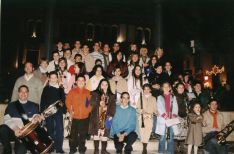 Desde el inicio, la formación destacó por la presencia de jóvenes que querían aprender solfeo y a tocar un instrumento mientras disfrutaban de la música en grupo.  // Banda Arunda