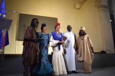 El Convento de Santo Domingo acogió la recepción de los grupos de las Galas Folklóricas // Laura Caballero