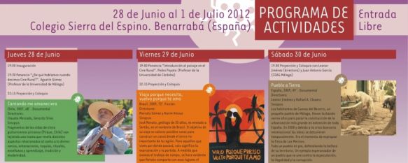 Cinemascampo reúne a una treintena de profesionales del cine rural en Benarrabá, La Sección Tierra Arada tendrá lugar desde el 28 de junio hasta el 1 de julio, 27 Jun 2012 - 18:46