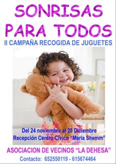 Los juguetes podrán ser entregados hasta el 20 de diciembre en el Centro Cívico María Matilde Schemm. // CharryTV