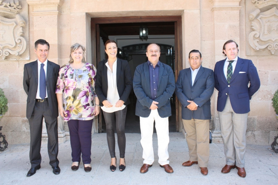 De izquierda a derecha, Melchor Durán, Isabel María Barriga, Mª Paz Fernández, Vicente Becerra, José Rosado y Javier Alba.