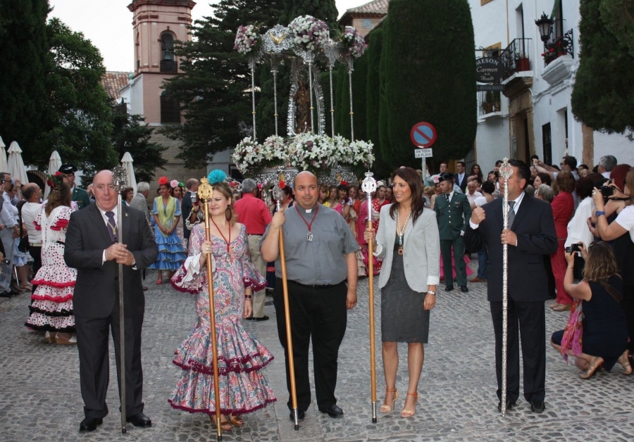 Traslado de la Virgen desde la colegiata de Santa María la Mayor hasta la iglesia de la Merced.