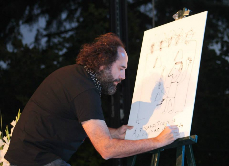 Urmeneta, durante el Pregón de Feria del pasado año.