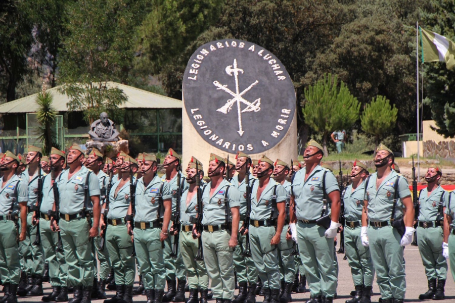 Imagen de la parada militar, que presenció numeroso público