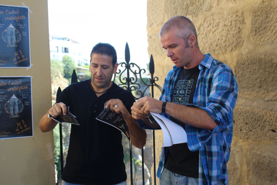 Fran Qué y Luigi, impulsores del proyecto.