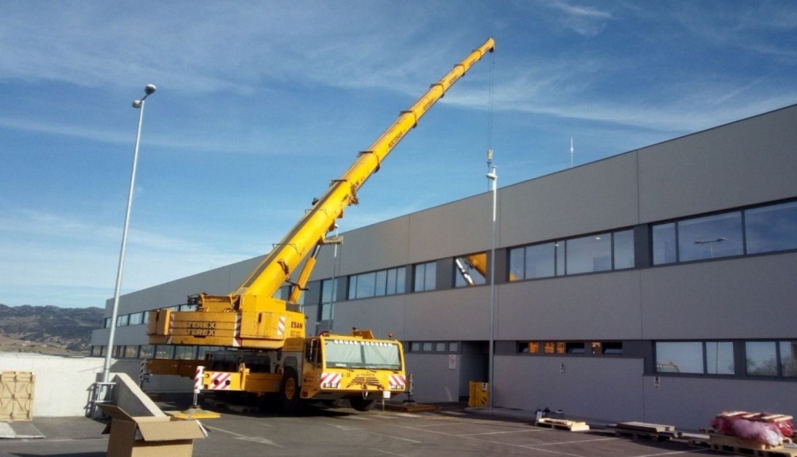 La instalación comenzaba a primera hora de la mañana.