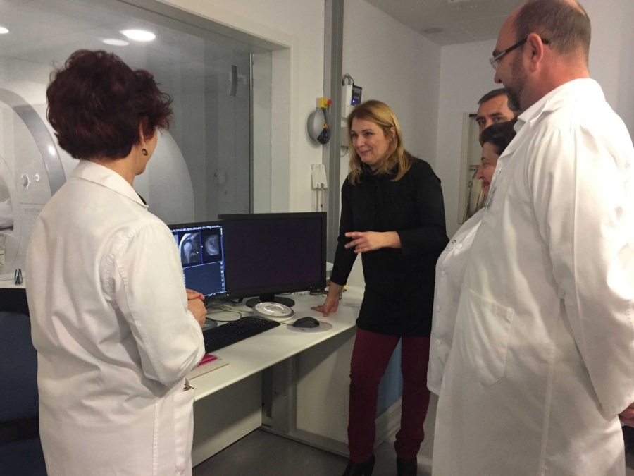 Ana Isabel González, delegada de Salud, ha visitado hoy las instalaciones.
