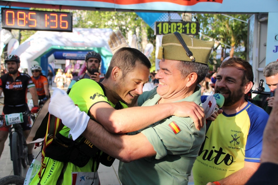 Llegada a meta de Joan Marc Falcó, ganador en la modalidad de marcha en la última edición