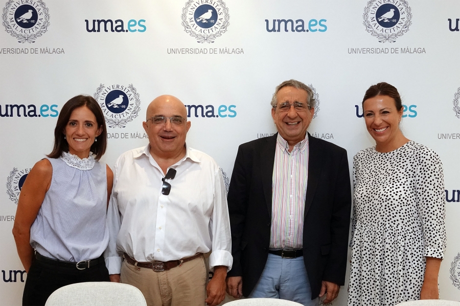 Fernández y el concejal Jesús Vázquez mantuvieron ayer un encuentro con el decano y otros responsables de la UMA