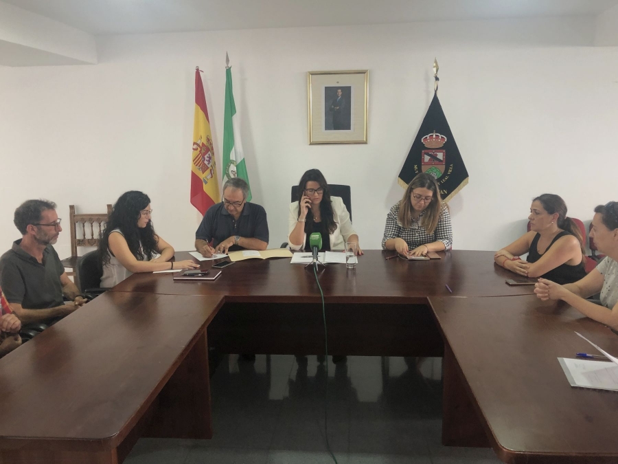 Imagen del pleno que ha tenido lugar este mediodía en Benaoján