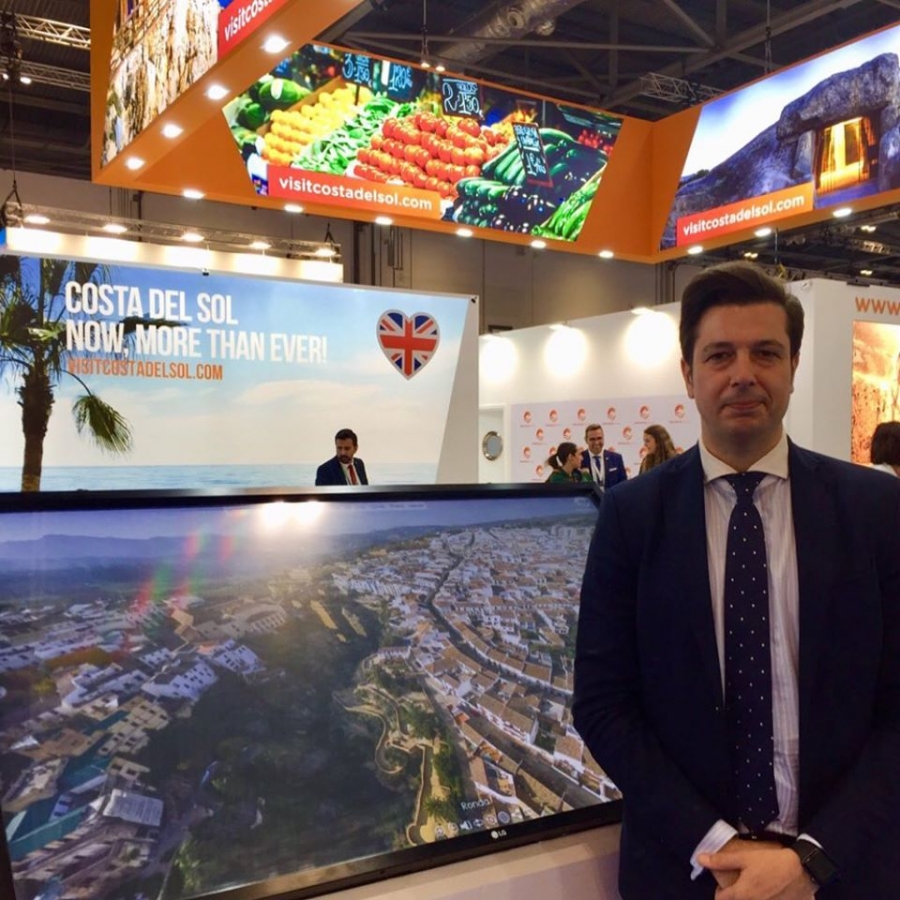 El nuevo gerente de Turismo de Ronda, en la última edición de la World Travel Market, celebrada en Londres