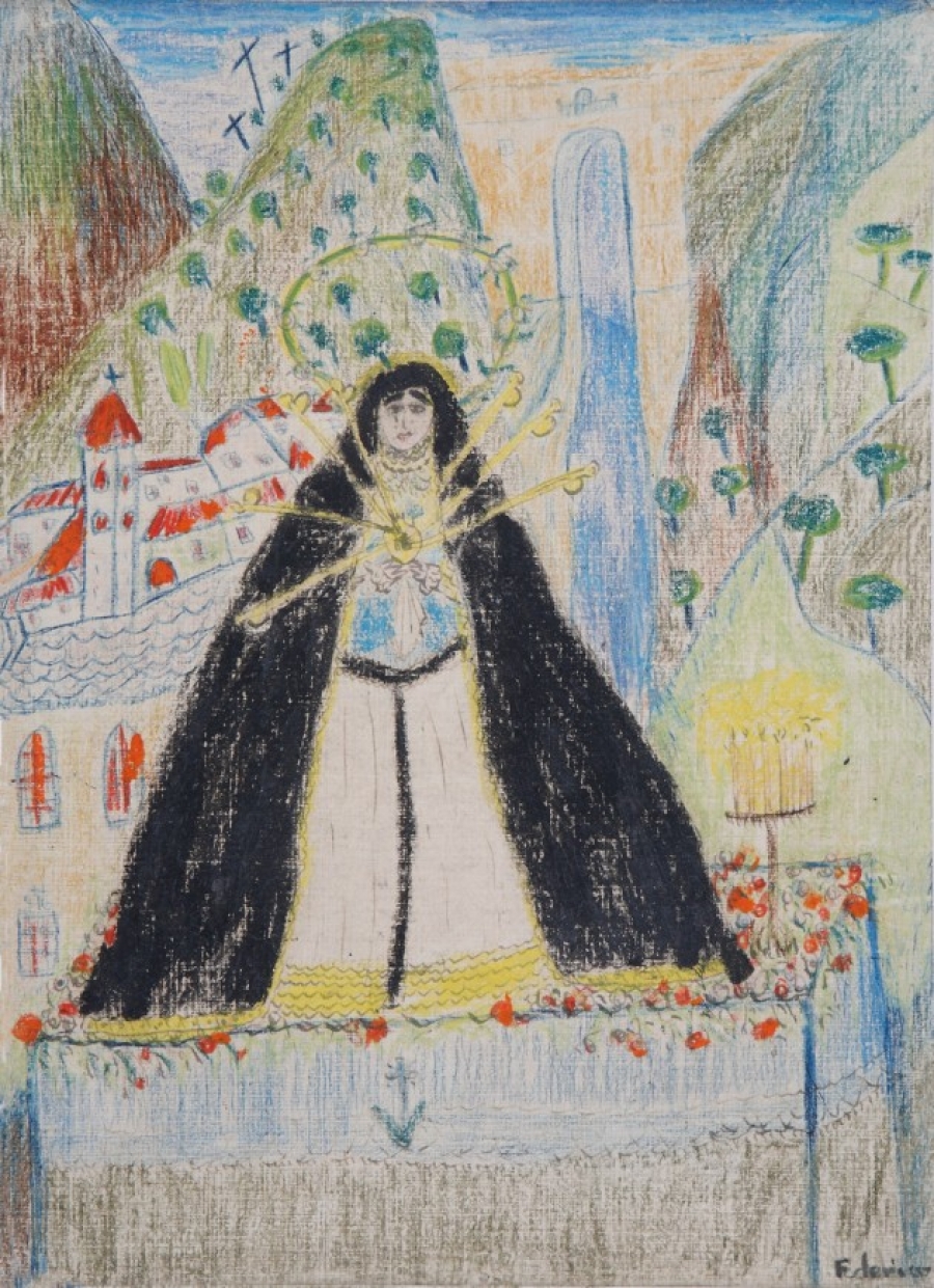 A sus 26 años Lorca hizo este dibujo que ha suscitado diversidad de opiniones sobre la ubicación del paisaje que aparece en él.