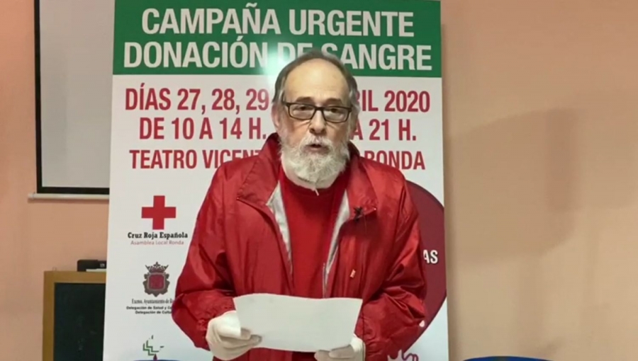El presidente de la Asamblea local de Cruz Roja en Ronda ha explicado que los Cuerpos y Fuerzas de Seguridad facilitarán la llegada de los donantes.