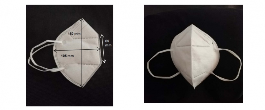 Mascarillas del Hospital Universitari Parc Taulí de Barcelona que resultaron ser defectuosas y cuyo modelo coincide con el de las mascarillas empleadas por sanitarios rondeños según afirman estos.