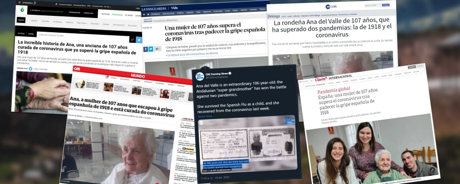 Medios de comunicación como CBS News, Clarín, La Sexta, COPE o Correio da Manhã se han hecho eco de la noticia publicada por María José García