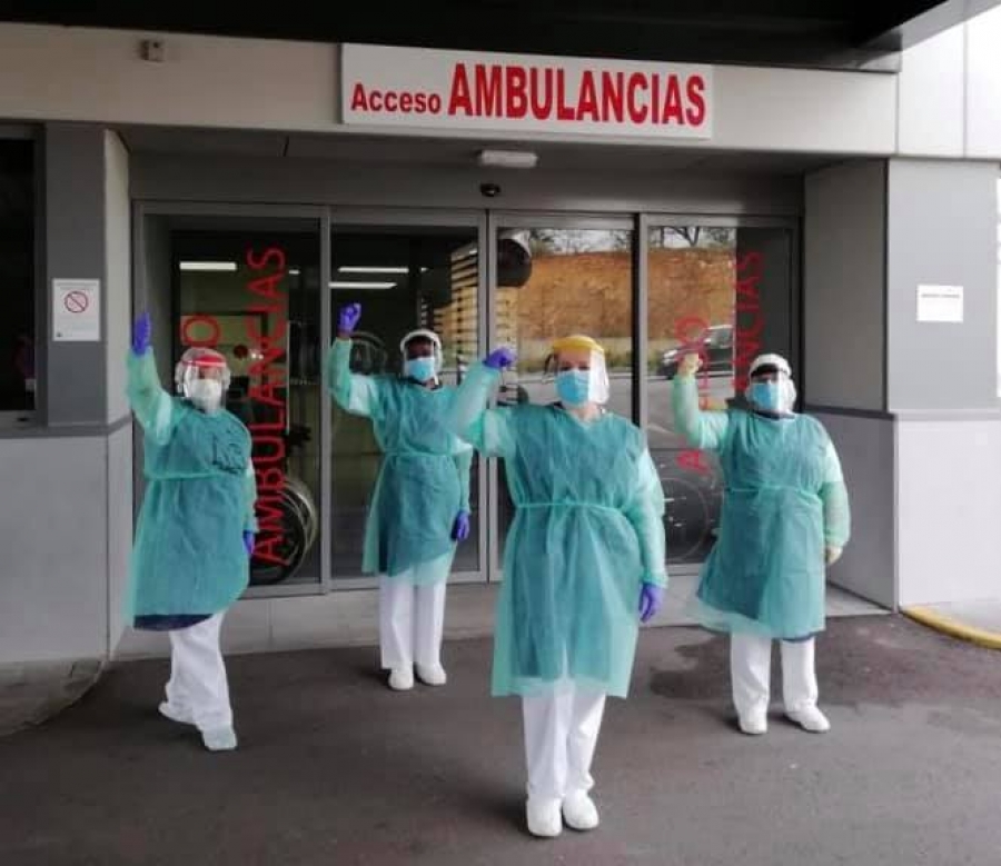 Personal del Hospital de la Serranía, en una imagen de archivo