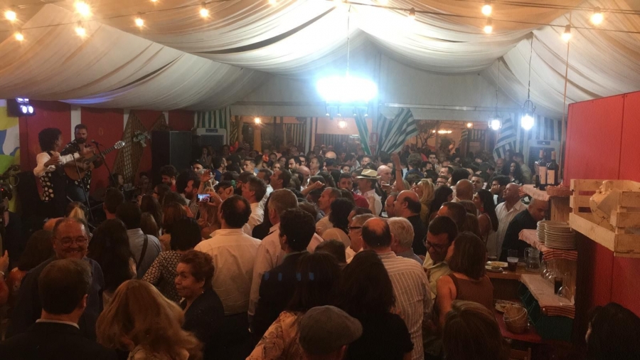 Actuación del jerezano Tomasito el pasado año en la Peña El Botijo