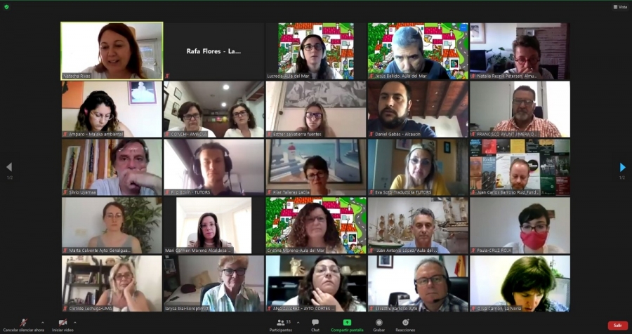 Alcaldes y representantes de asociaciones e institucionales han participado en esta primer encuentro virtual.